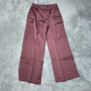 DKNY Women's Size 4 Cargo Pants Dark Pink Polyester H1041